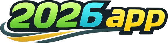 2026 app logo on dark red gaming header